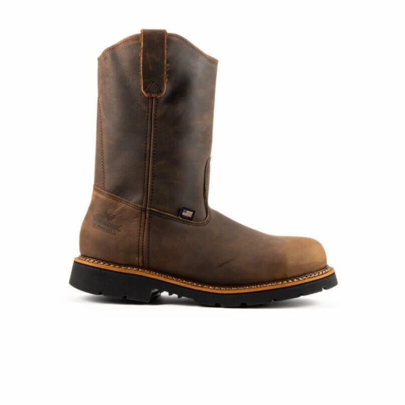 Thorogood 11" Steel Toe Wellingtons 804-3310 - Crazyhorse Brown Layer Safe Summer Outerwear