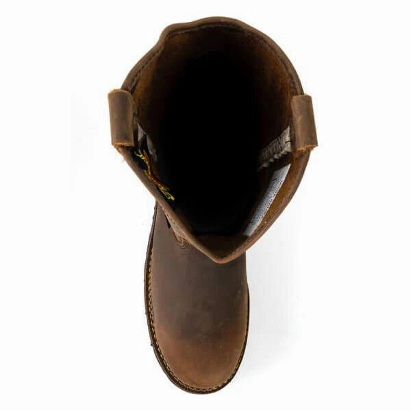 Leader Fit Luxury Touch Thorogood 11" Steel Toe Wellingtons 804-3310 - Crazyhorse Brown