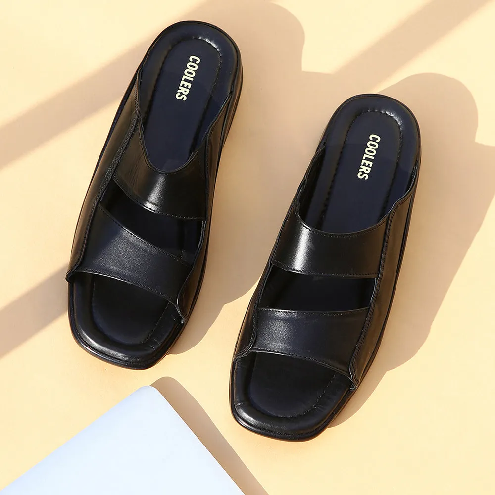 Midfoot Chassis Support Coolers Casual Black Slippers For Men 2013-10 By Liberty