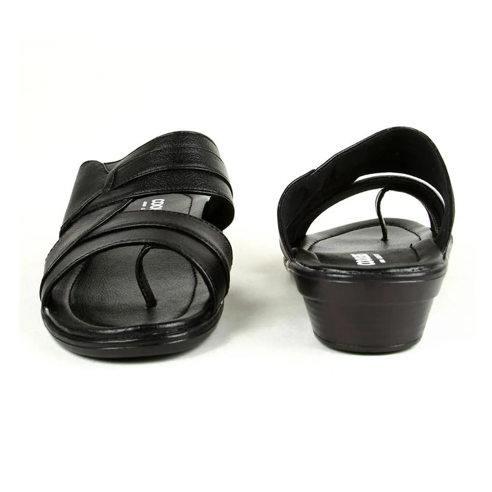 Coolers Casual (Black) Slippers For Men 7153-601 By Liberty Reinforced Heel Cage