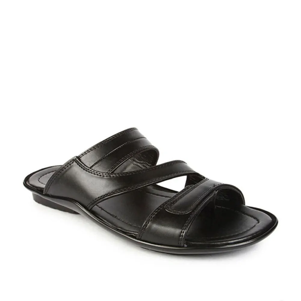 pre - designed shoe pattern Coolers Casual (Black) Slippers For Men COOL99-13 By Liberty