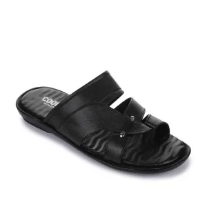 motion control shoes Secure Design Coolers Casual Black Slippers For Men TRL-113 By Liberty