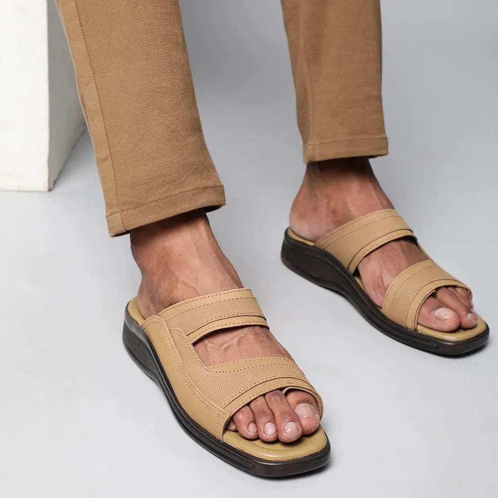 Coolers Casual Brown Slippers For Men 2050-01 By Liberty LowTop