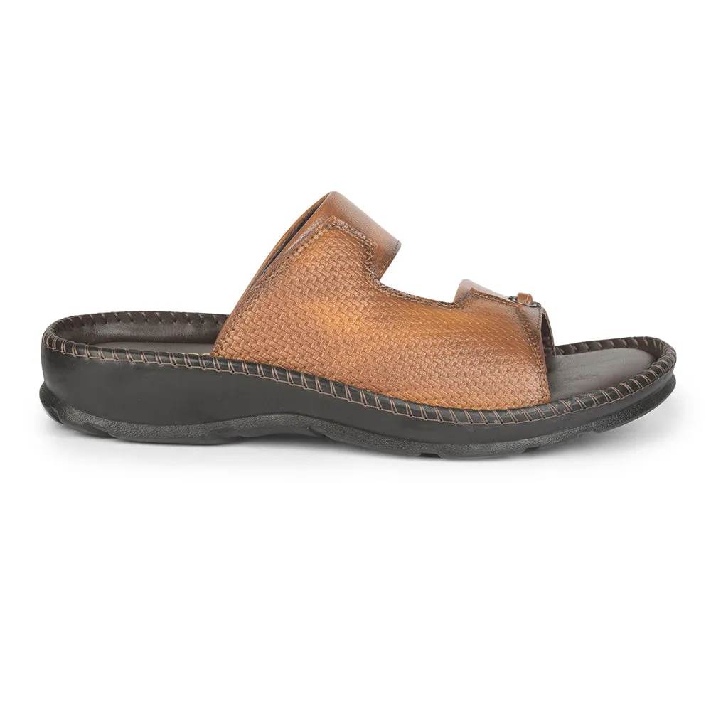 Coolers Casual (Tan) Slippers For Men AVN-21 By Liberty running in a concrete bridge area shoes