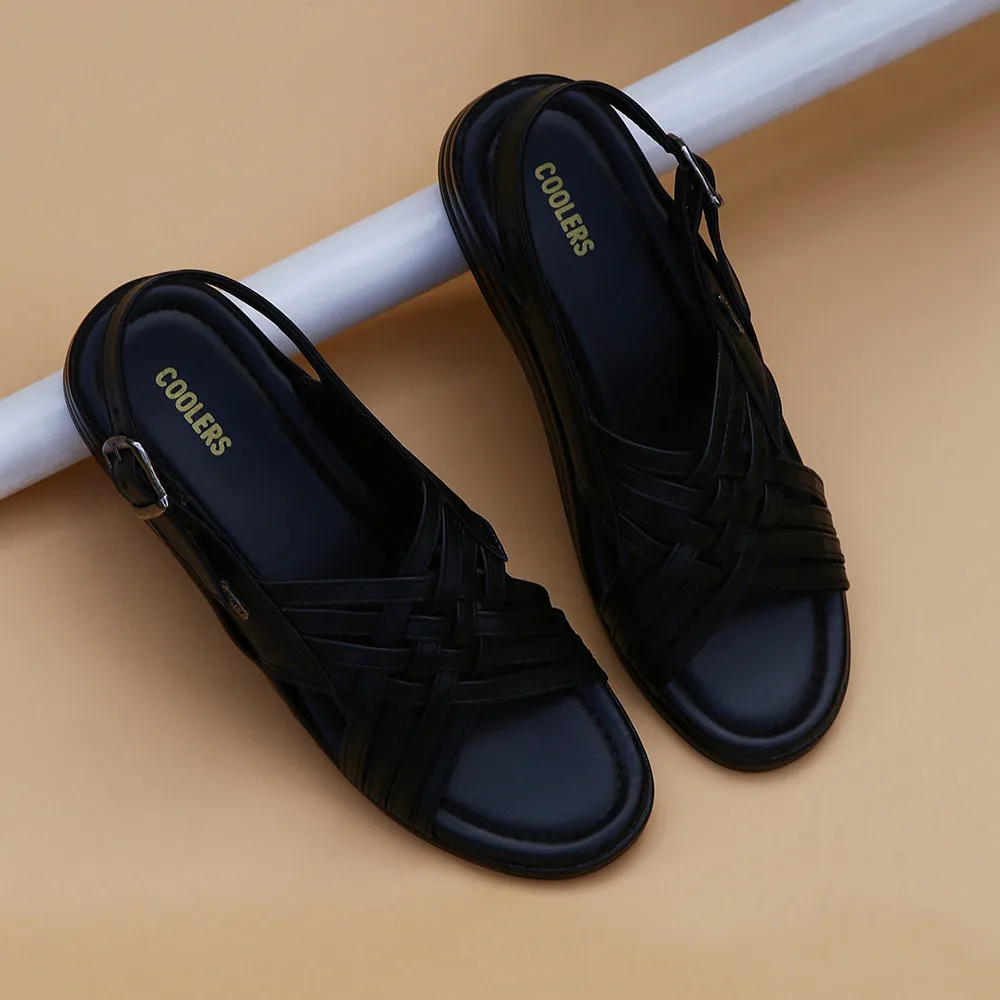 male athlete shoes Tear Resistant Fabric Coolers Formal (Black) Sandals For Men 7123-84 By Liberty