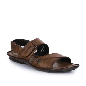 Coolers Formal Brown Sandals For Men LAF-202N By Liberty vegan - feature shoes