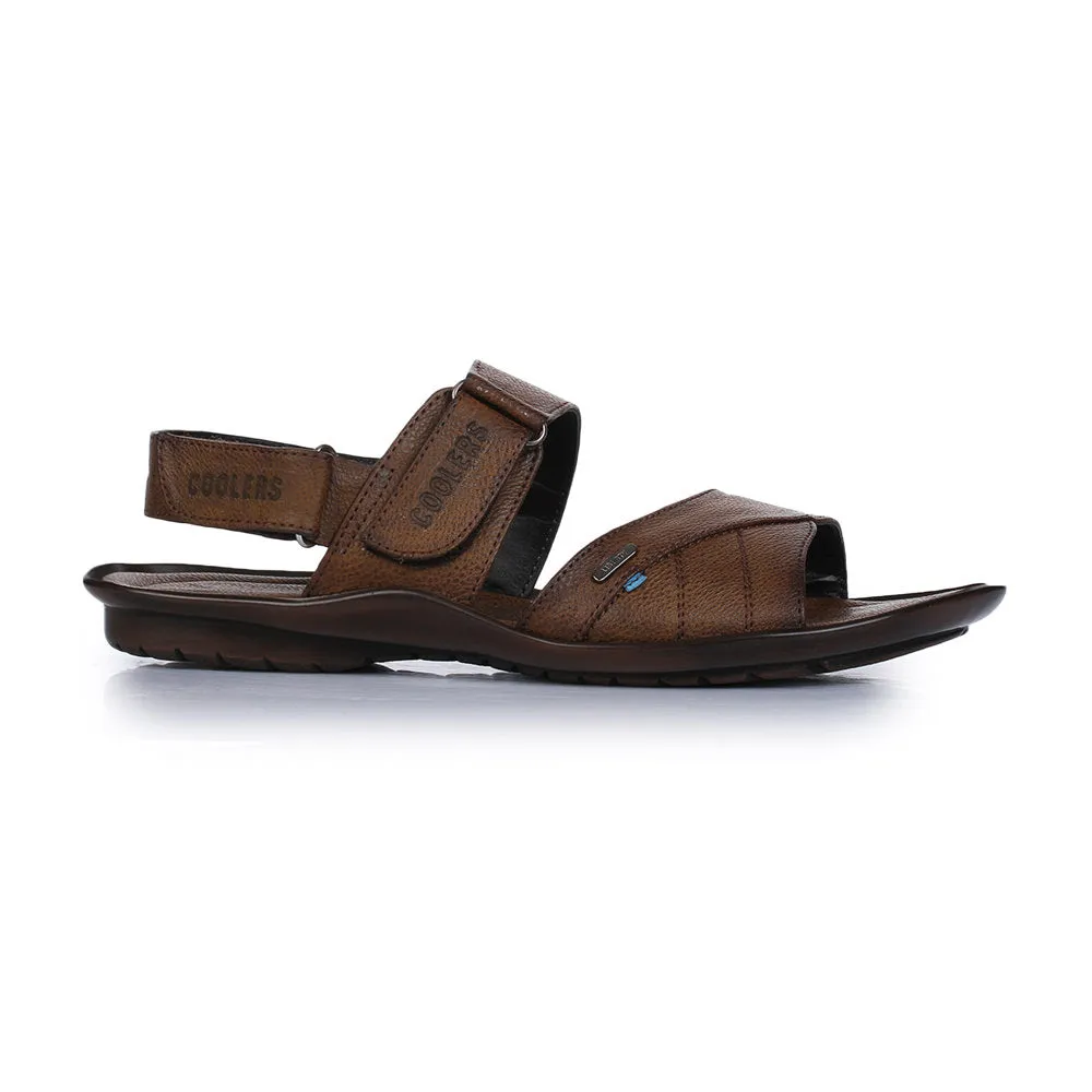 Coolers Formal Brown Sandals For Men LAF-202N By Liberty Short distance speed Dynamic Traction