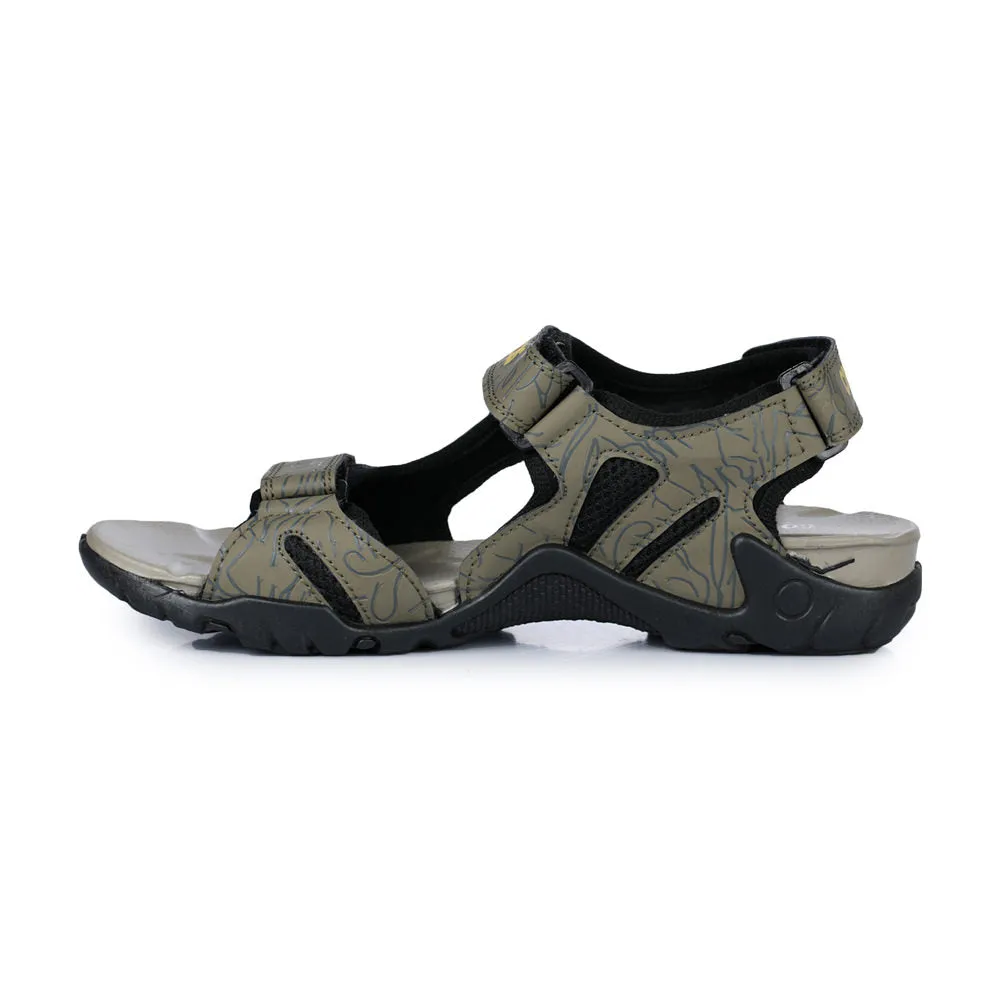 travel - friendly Coolers Sporty Olive Green Sandals For Men 8141-05 By Liberty
