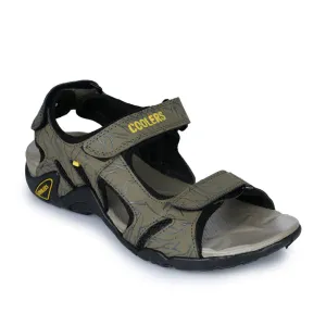 trail - tough Coolers Sporty Olive Green Sandals For Men 8141-05 By Liberty