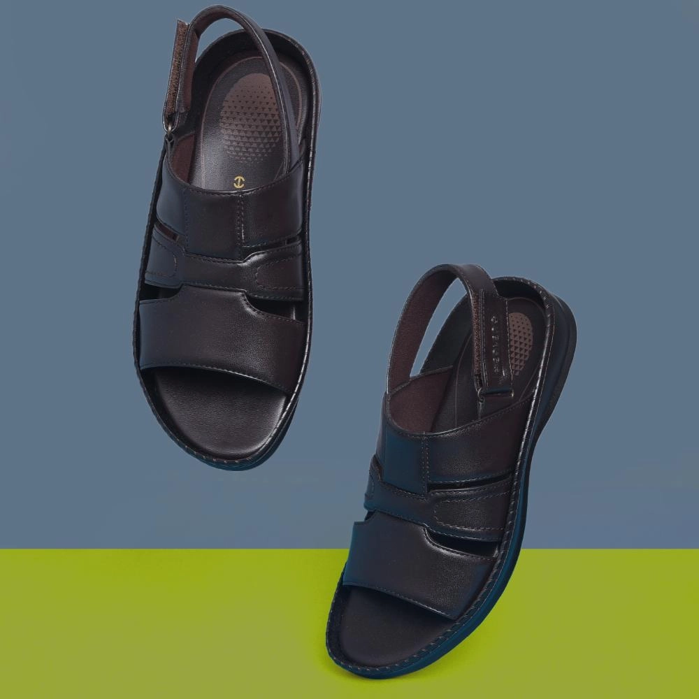 Multi Surface Coolers By Liberty COOL99-90 Mens Brown Formal Sandal