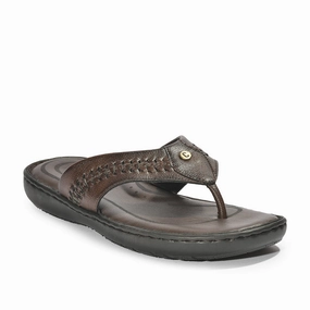 Coolers By Liberty LFL-11 Formal Brown Slippers & Flip-Flop For Men PullTabs Ultra Cushioned Collar