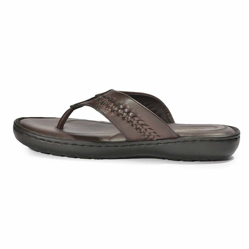 running experience hook - and - loop Coolers By Liberty LFL-11 Formal Brown Slippers & Flip-Flop For Men