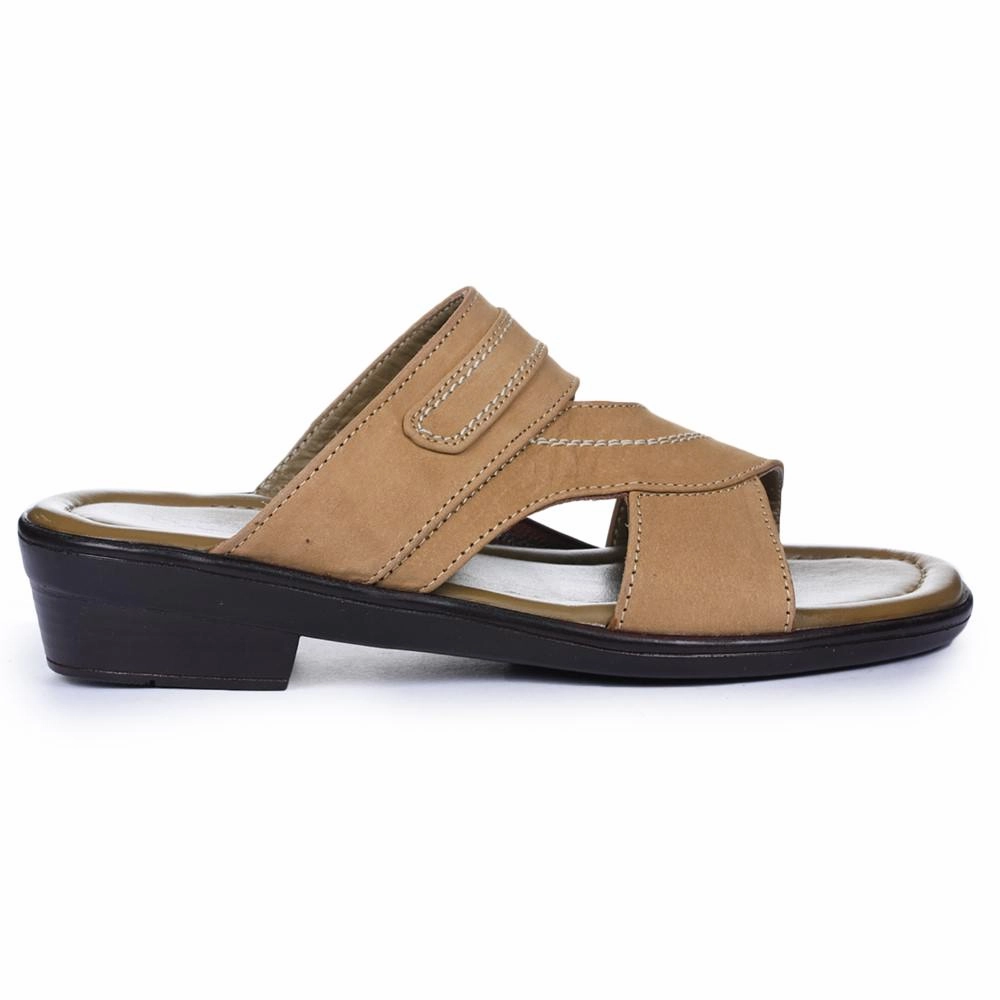 Coolers Casual Brown Slippers For Men 7153-37 By Liberty Pastel color running with a durable outsole