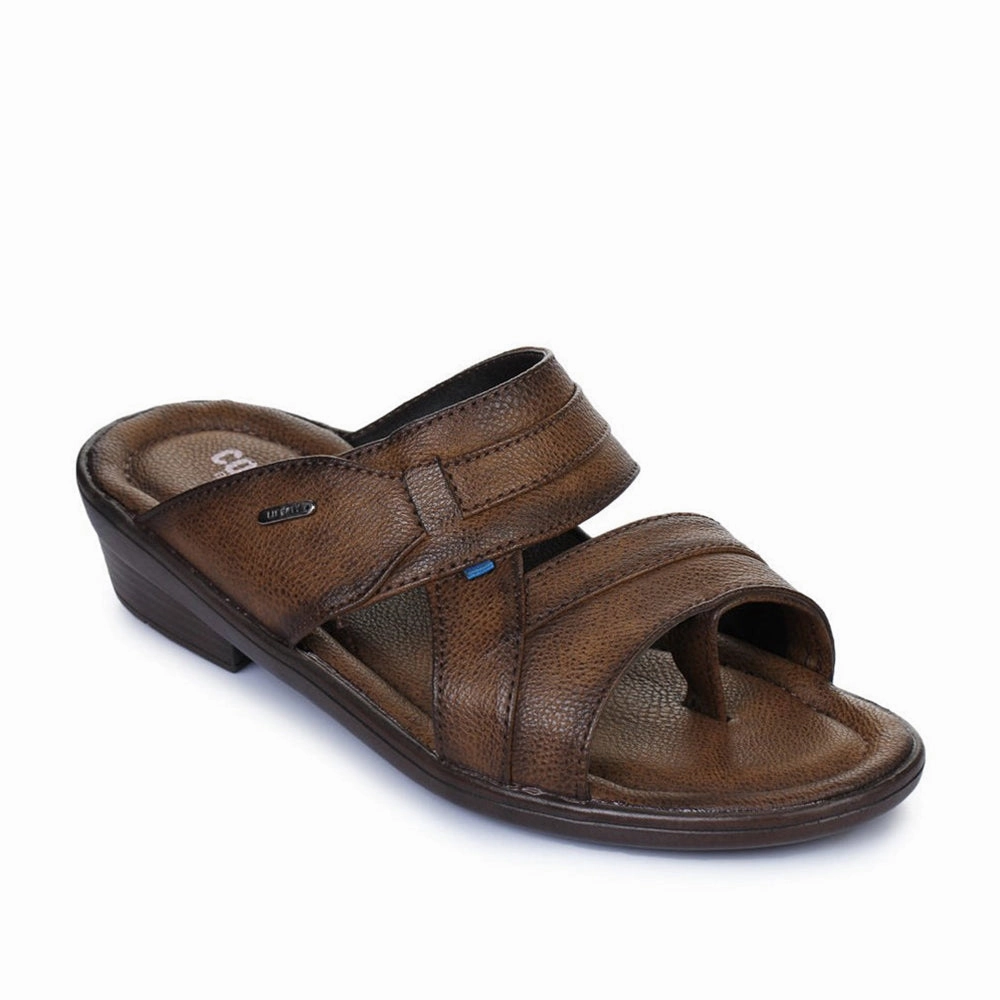 running for leisure designer - brand shoes Coolers Casual (Brown) Slippers For Men 7153-601N By Liberty