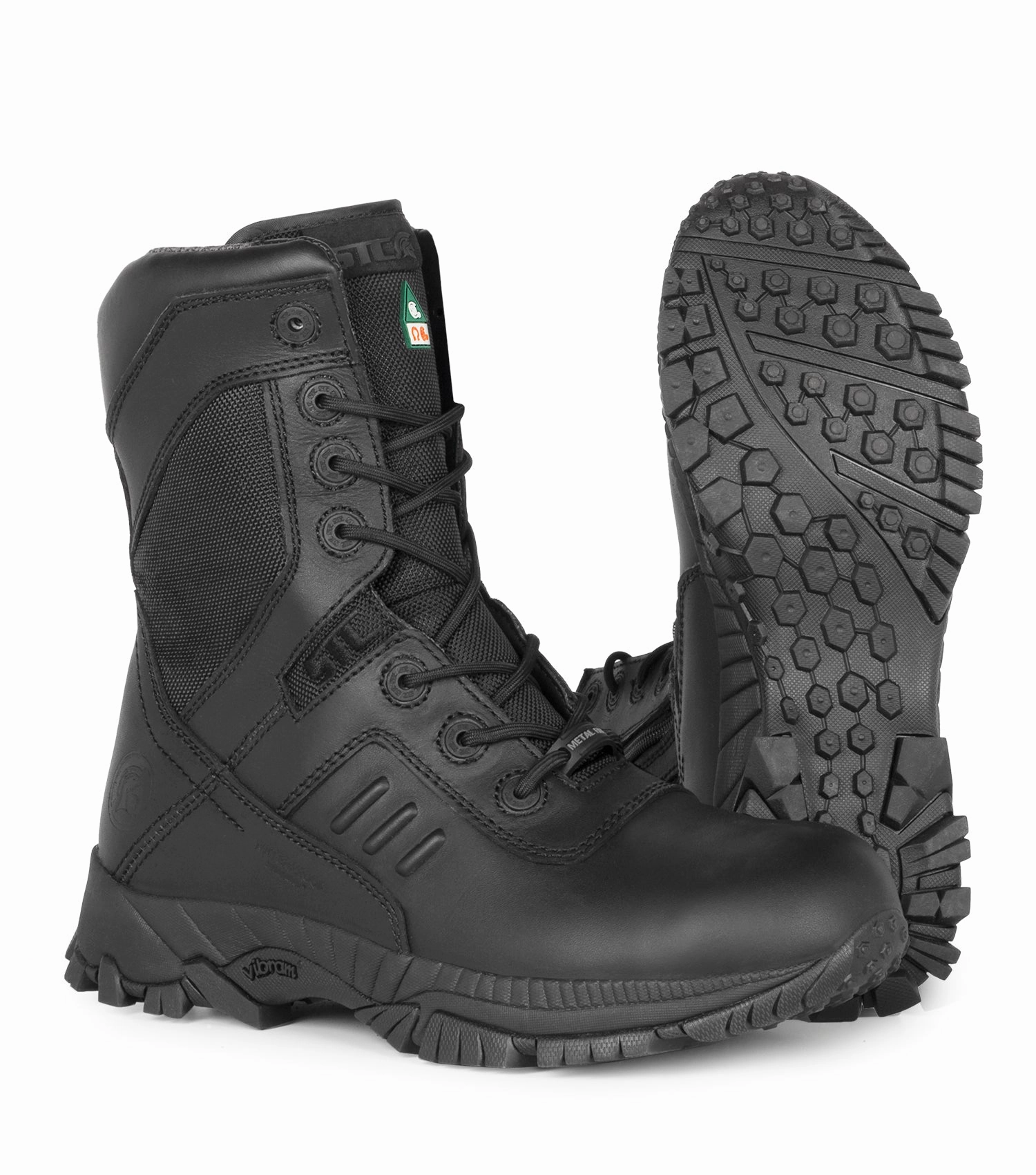 Tactik, Black | 8" Waterproof CSA Tactical Boots | Vibram TC4  running in corporate runs shoes beginner - friendly