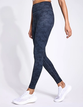 Chafe Resistant Design Fit Control Astrid Ultra-Core Full Length Legging - Black Stucco