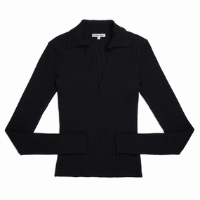 Cotton Citizen Ibiza Polo 'Jet Black' Club Mode Calm Ease