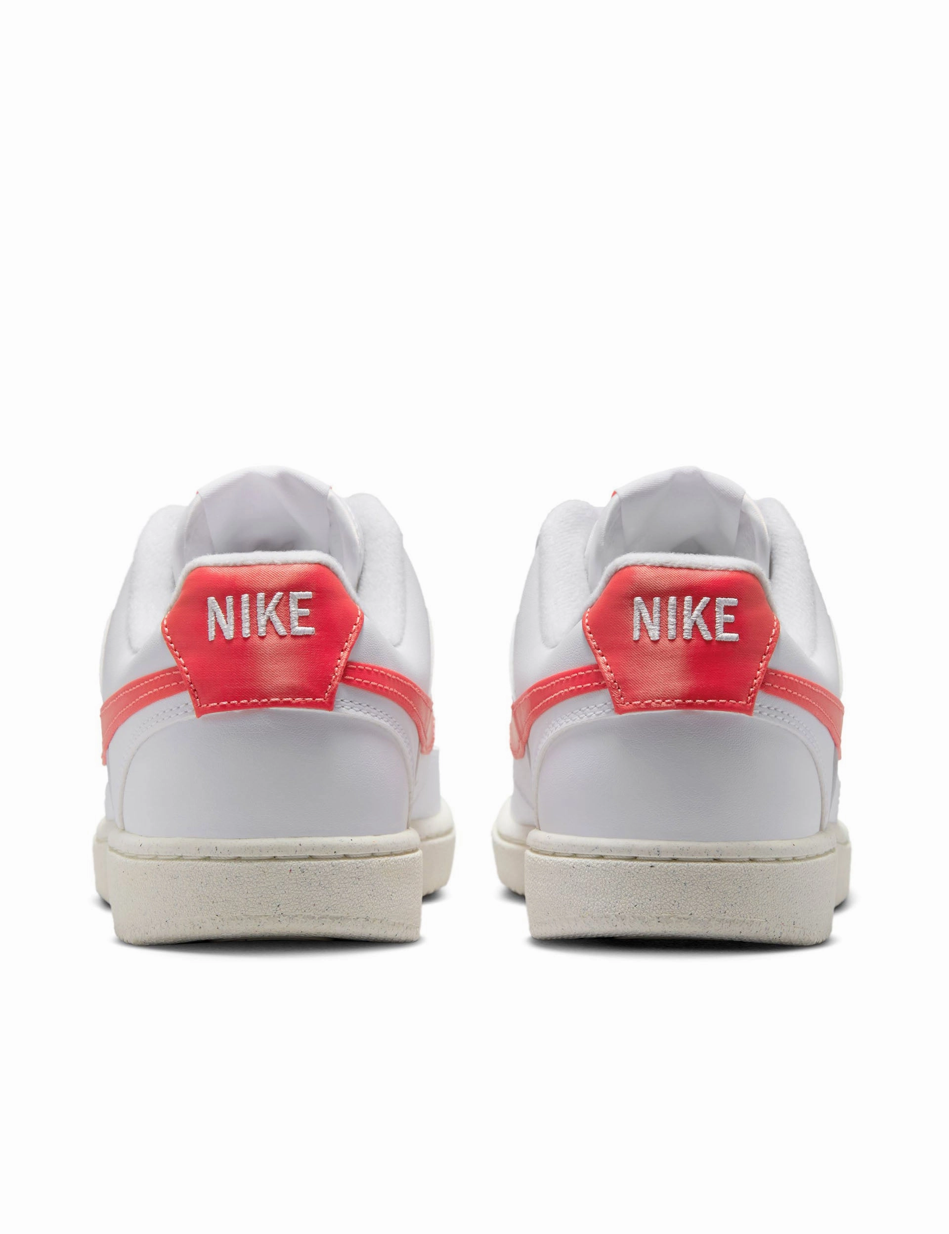 Court Vision Low Next Nature Shoes - White/Magic Ember/Sail Multi Density Foam Layering