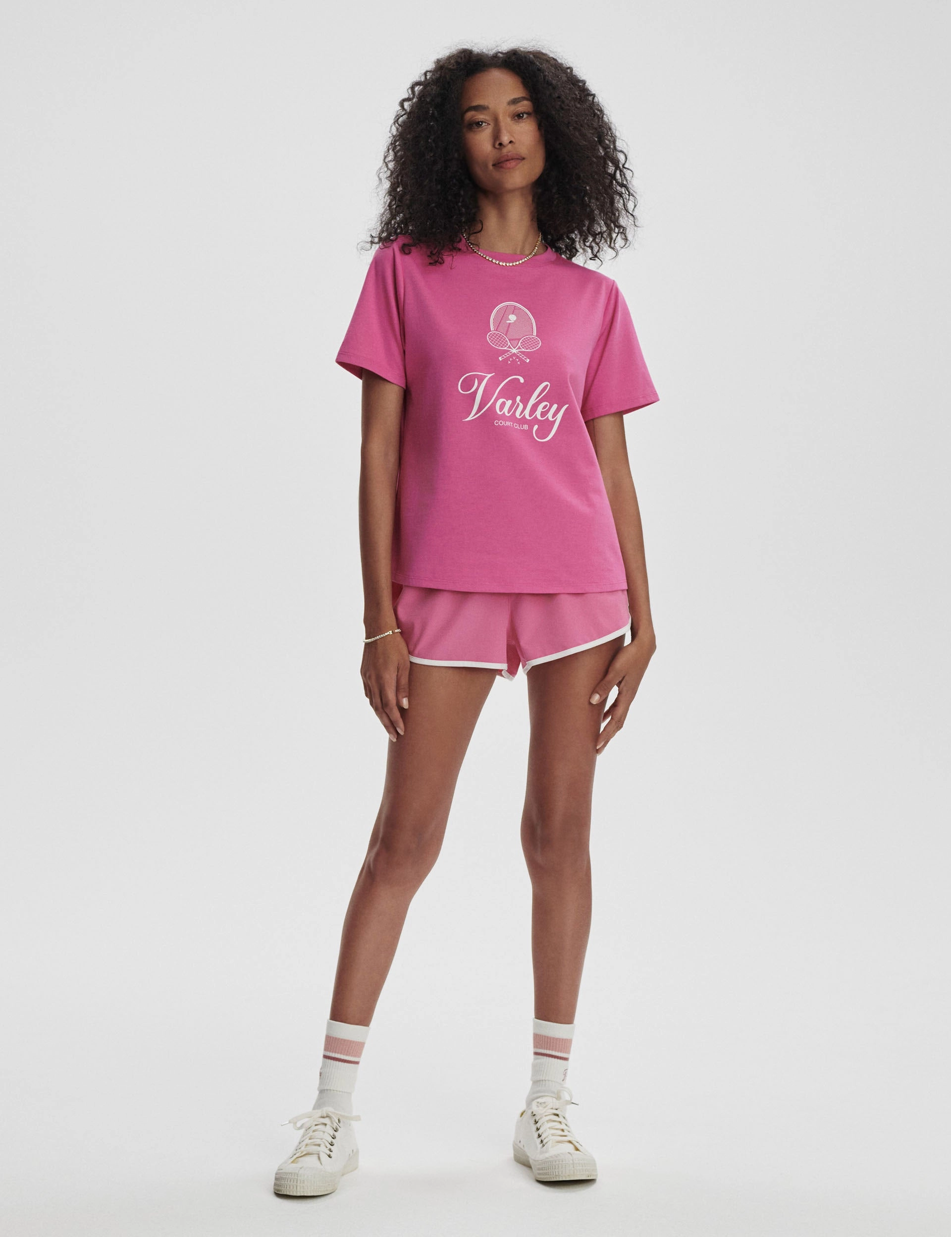 Casual Style Coventry Branded Tee - Ibis Rose