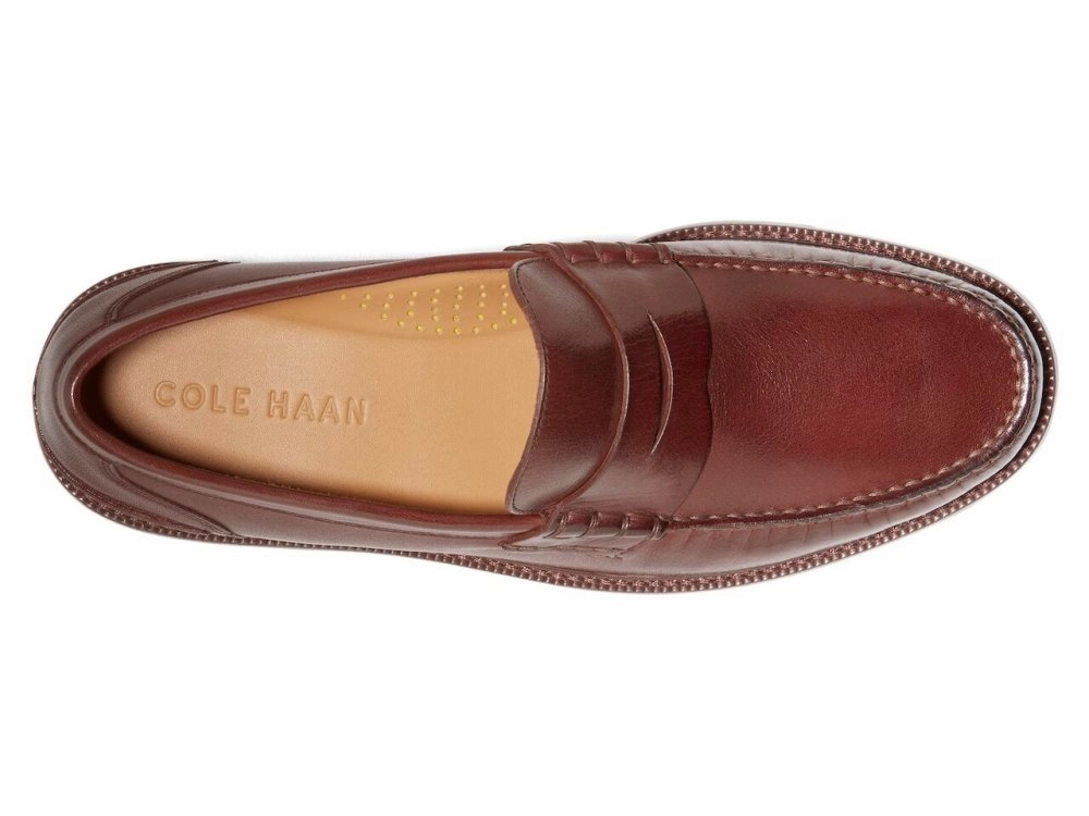 ReinforcedHem Cole Haan Men's Pinch Prep Penny C38554 - Scotch