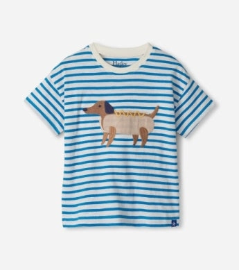 Hatley Slouchy Tee - Hot Dog Distinctive Kid's trendy wear