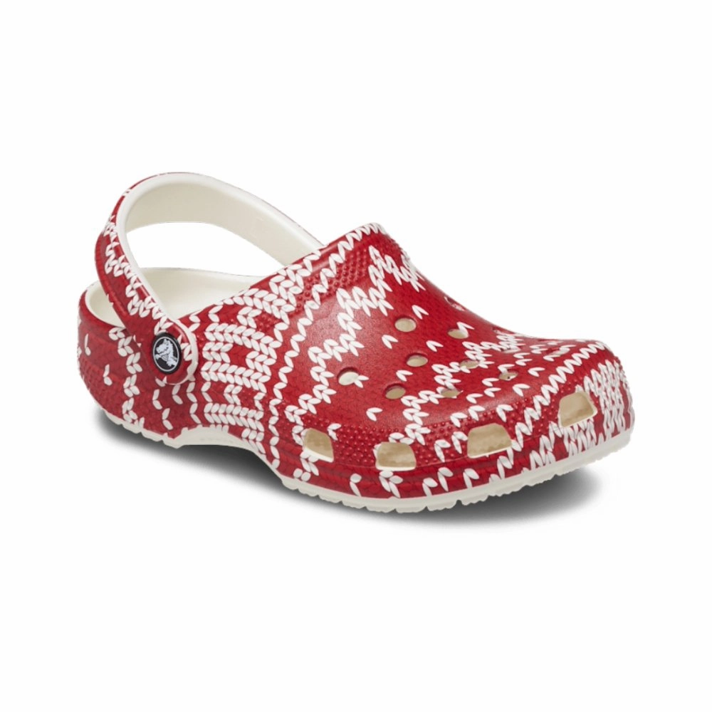 Bio Glow Crocs Unisex Classic Holiday Sweater Clog - Multi