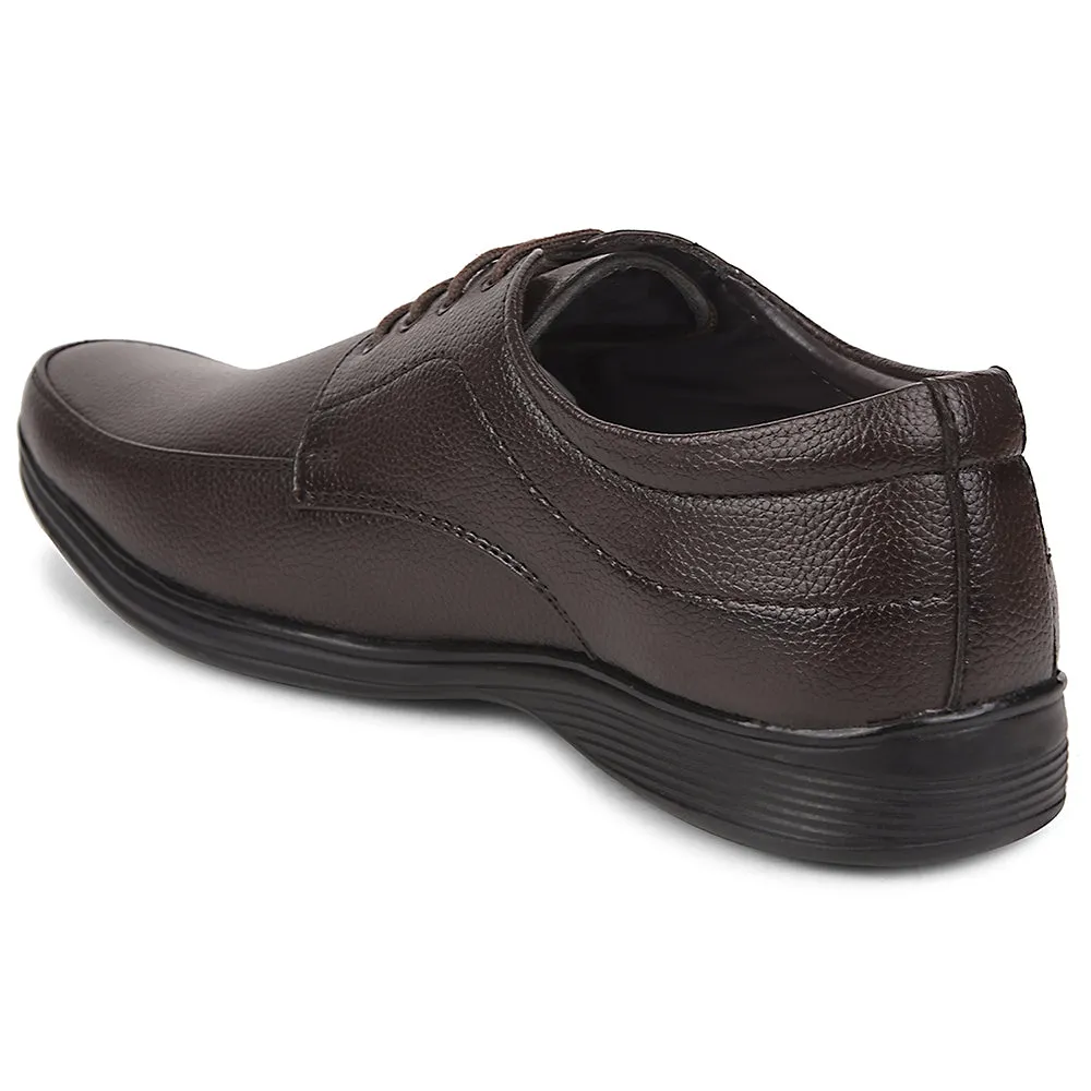 Impact Absorption Cushioning Fortune Brown Formal Lacing Derby Shoes For Men R573-05 By Liberty