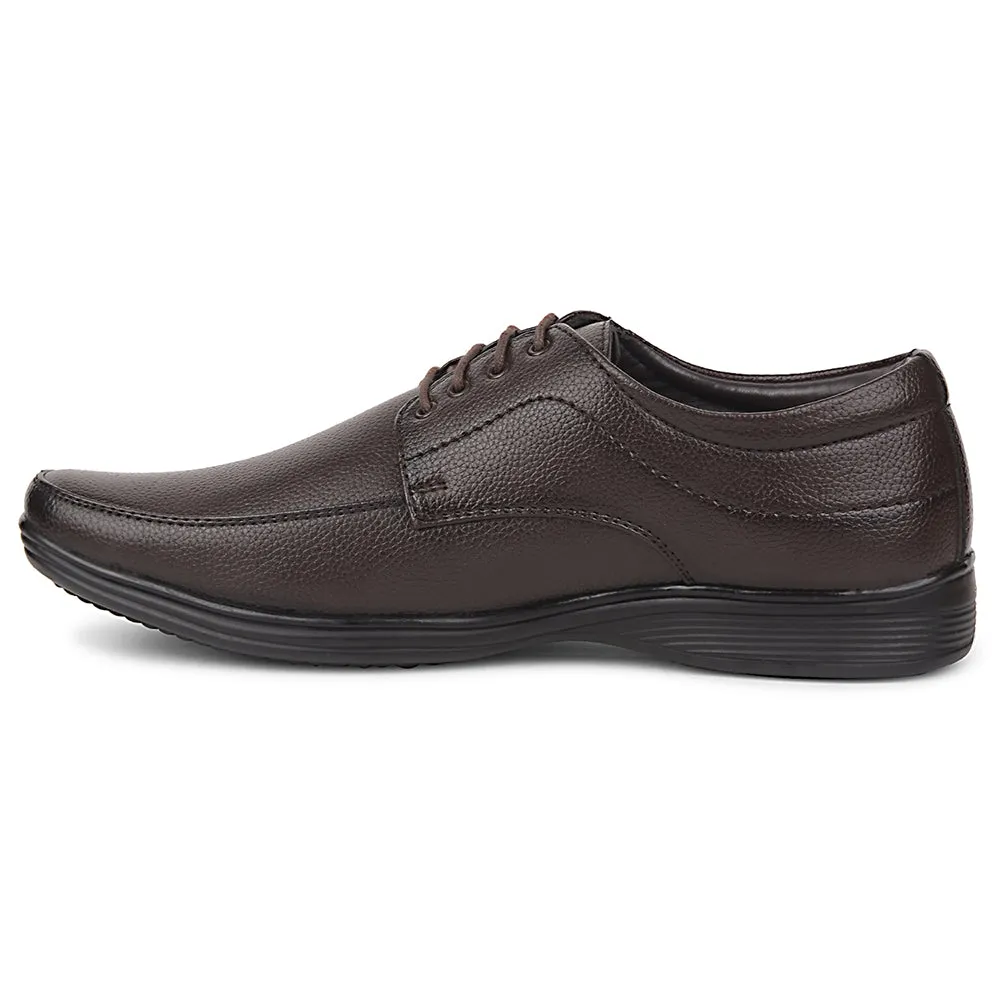 Fortune Brown Formal Lacing Derby Shoes For Men R573-05 By Liberty 5K running