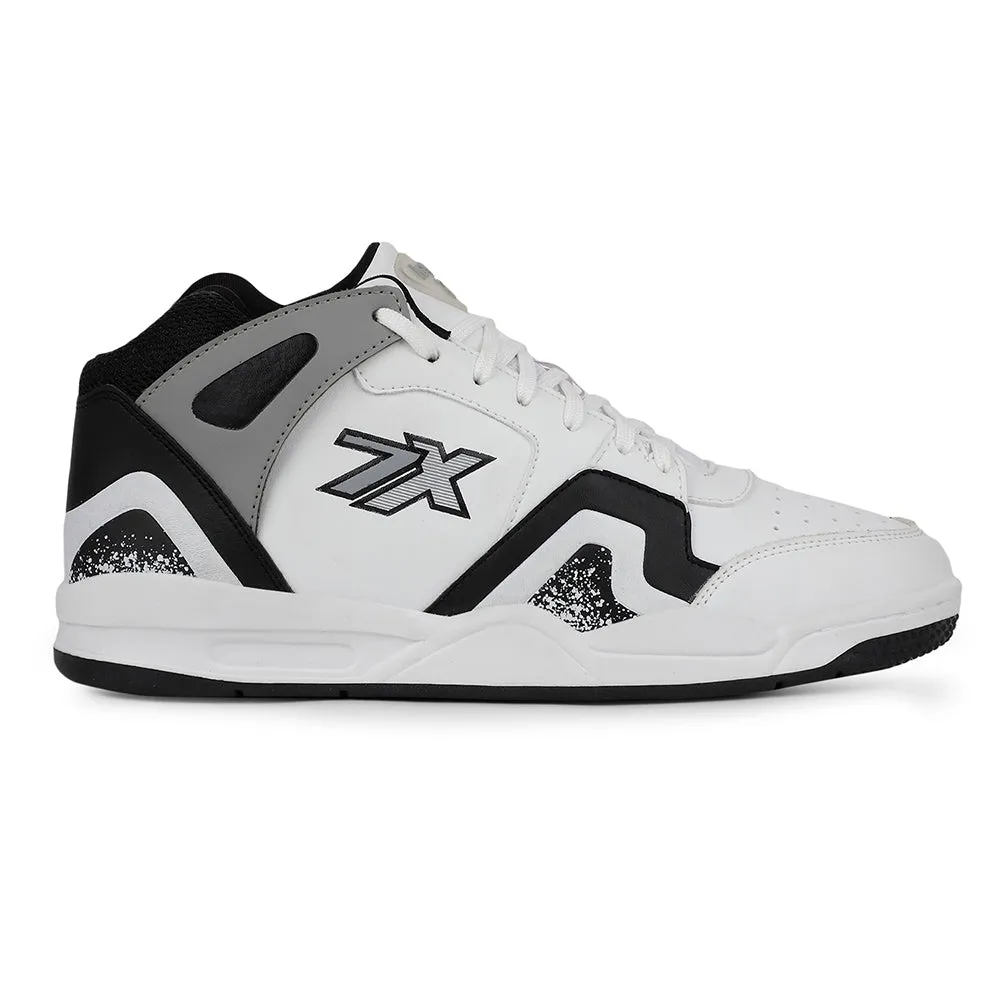 Sock Like Ankle Fit Leap7x Casual White Sneakers For Mens PRESTON By Liberty