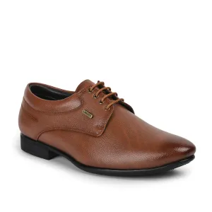 Asymmetric Heel Cup faster recovery Fortune By Liberty Men HOL-110 Tan Formal Lacing Derby Shoes