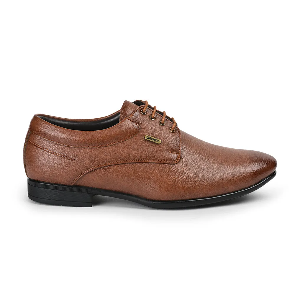 endurance equipment Hyper Elastic Cushion Fortune By Liberty Men HOL-110 Tan Formal Lacing Derby Shoes