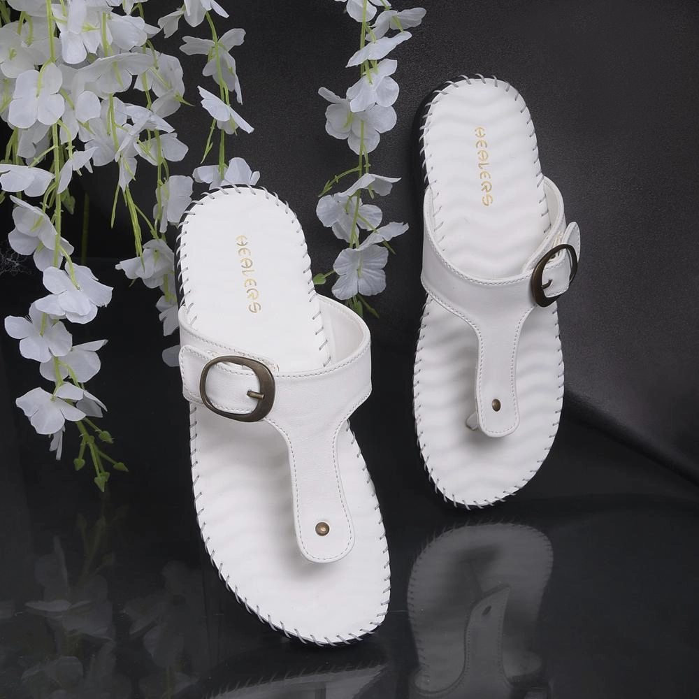 Healers Casual White Slippers For Women DELMA-3E By Liberty fitness inspiration