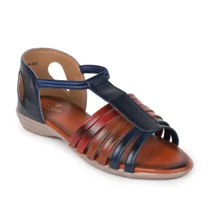 Toe - Protection Training Sessions Senorita Casual (Navy Blue) Sandals For Women By Liberty