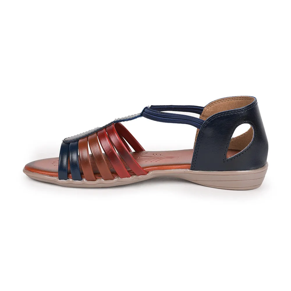 Senorita Casual (Navy Blue) Sandals For Women By Liberty Color run