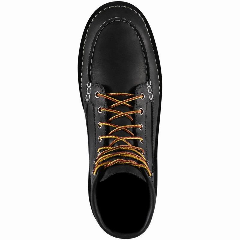 Danner Men's Bull Run Moc Toe 6" - Black Casual Blouse AdjustableCuffs