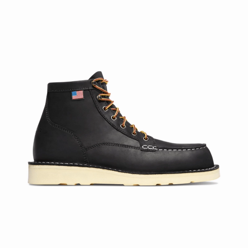 Danner Men's Bull Run Moc Toe 6" - Black CrossBackStructure