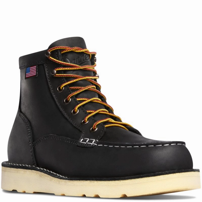 Lean Glow Sporty Design Danner Men's Bull Run Moc Toe 6" - Black