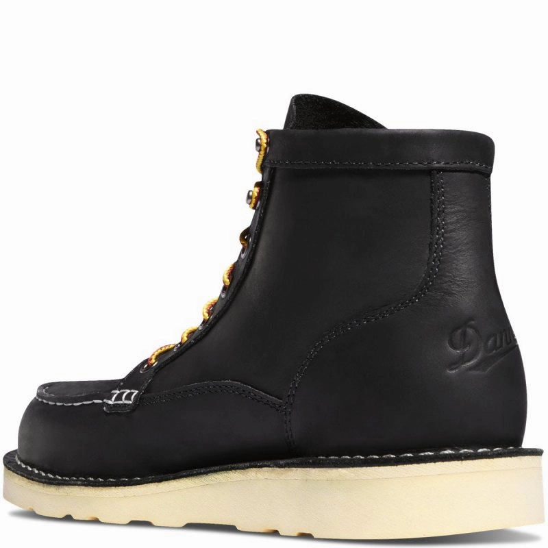 Danner Men's Bull Run Moc Toe 6" - Black Soft Jersey