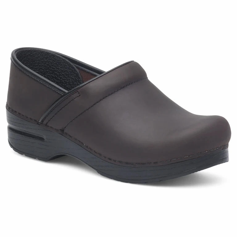 Dansko Professional - Antique Brown/Black Ergonomic Cut