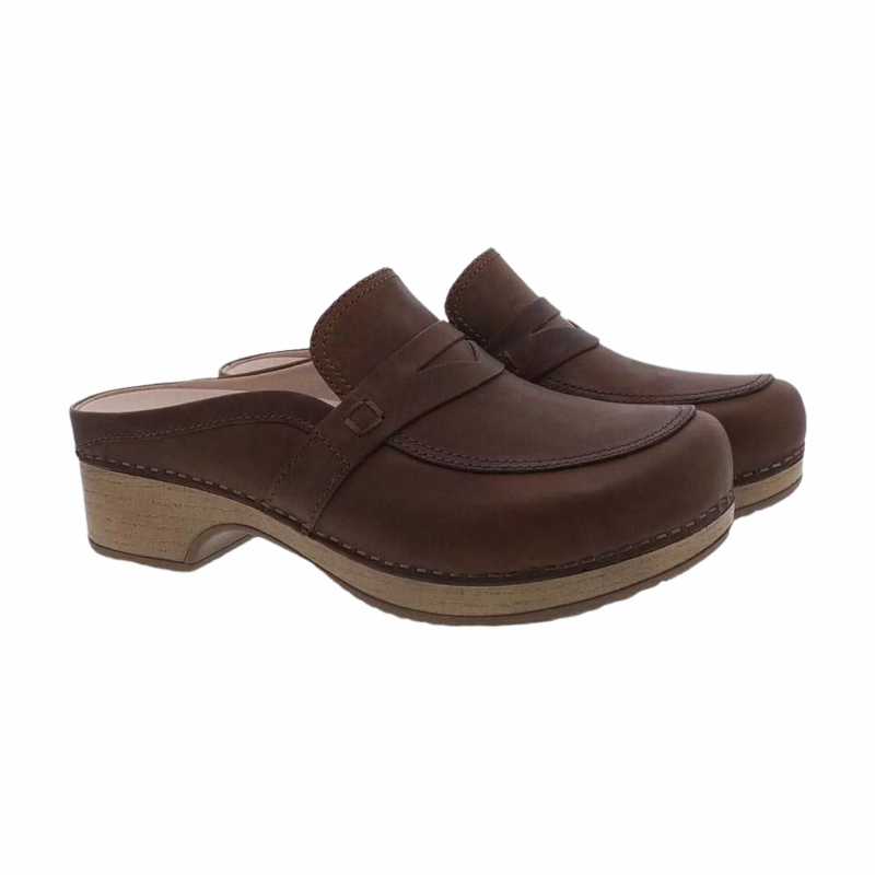 Push Edge Dansko Women's Bel - Brown Oiled Pull Up
