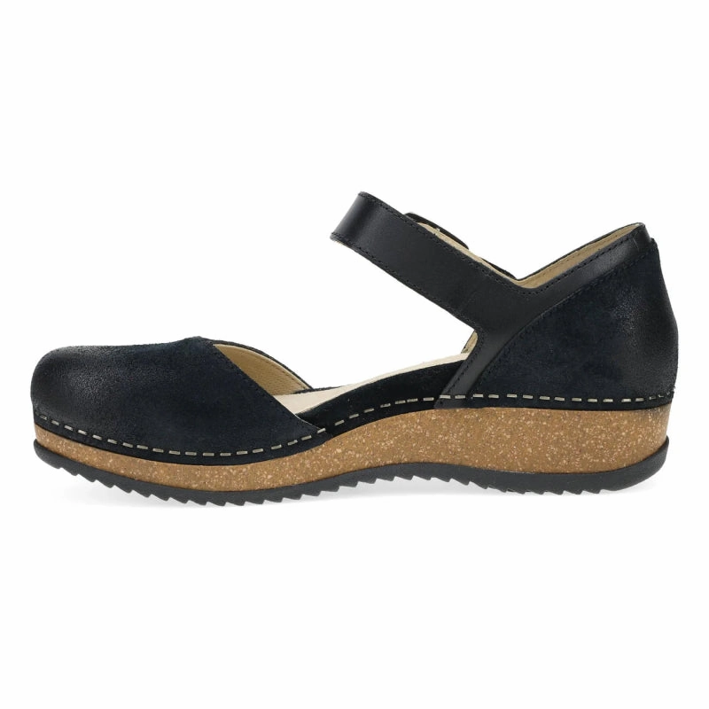 Boho Light Focus Fit Dansko Women's Mae - Black Burnished Suede