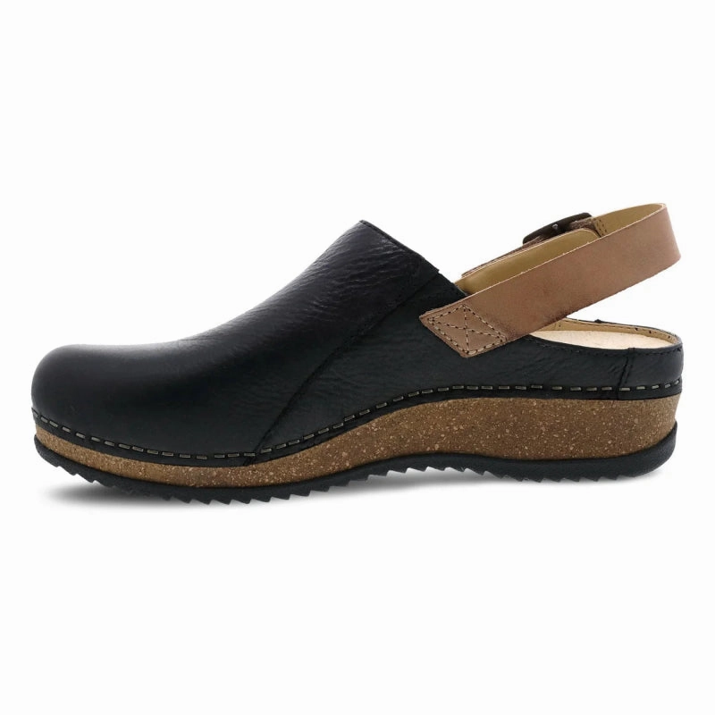 Spirit Core Fashion Forward Dansko Women's Merrin Mule - Black Waxy Milled