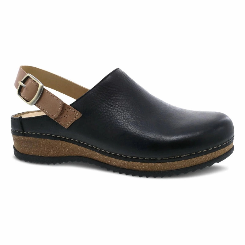 Dansko Women's Merrin Mule - Black Waxy Milled Zero Core