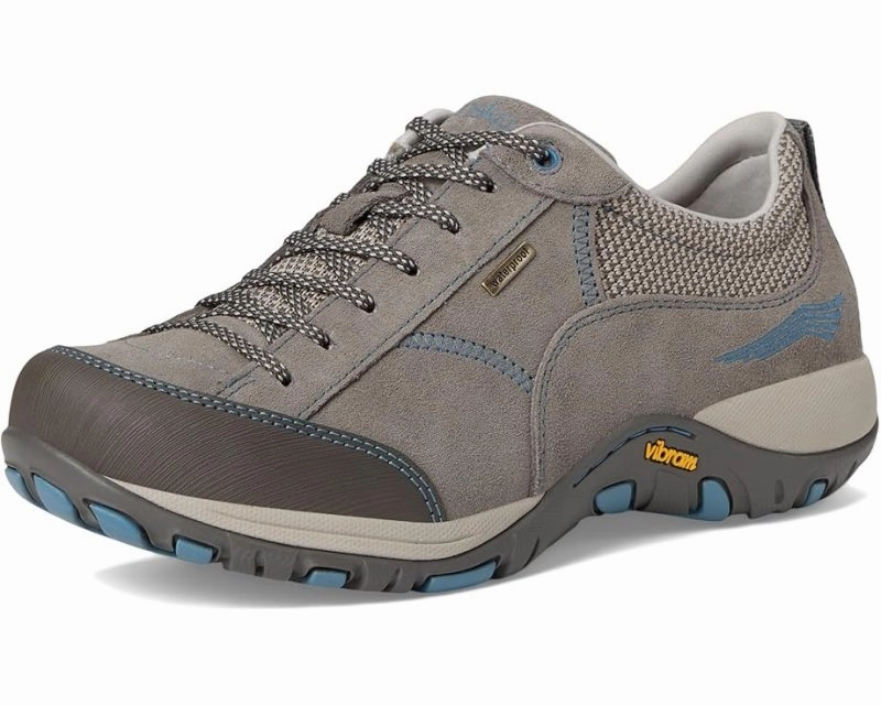 Dansko Women's Paisley - Grey Waterproof (Wide Width) Soft Blouse Modern Sneakers