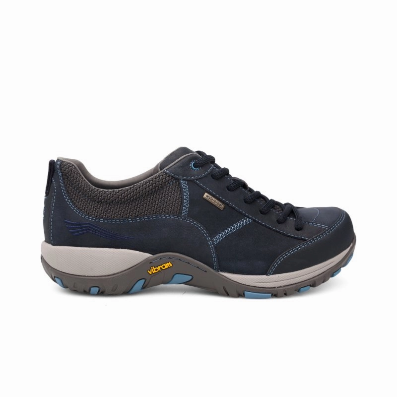CompactKnit Active Apparel Dansko Women's Paisley - Navy Milled Nubuck (Wide Width)