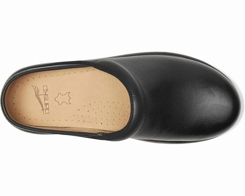 AbrasionResistant Firm Leather Dansko Women's Platform Pro - Black Burnished Nubuck