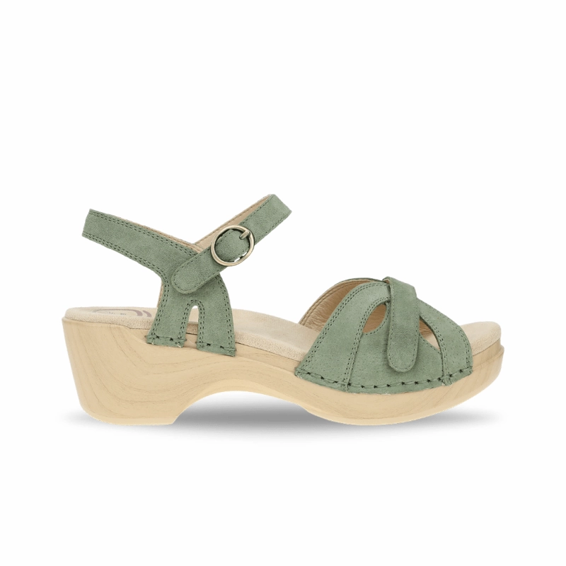 Dansko Women's Season - Sage Suede Casual Bottoms