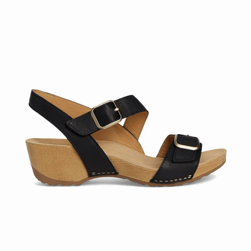 Dansko Women's Trinity - Black Burnished Nubuck Sustainable production