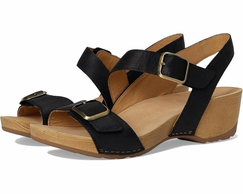 Matte Fit Dansko Women's Trinity - Black Burnished Nubuck