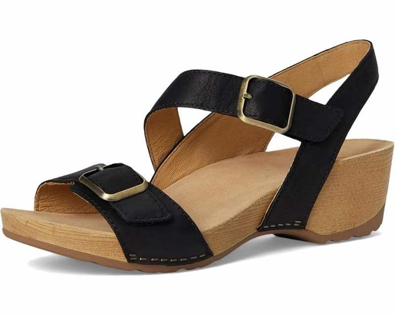 Dansko Women's Trinity - Black Burnished Nubuck Athletic Hoodie